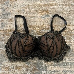 ‼️ Victoria's Secret Black and Brown Lace Bra ‼️